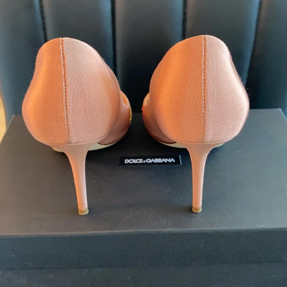 💢SOLD💢Dolce & Gabbana Embroidered Je T’aime Maman Pumps size 38.5 - Picture 4 of 11